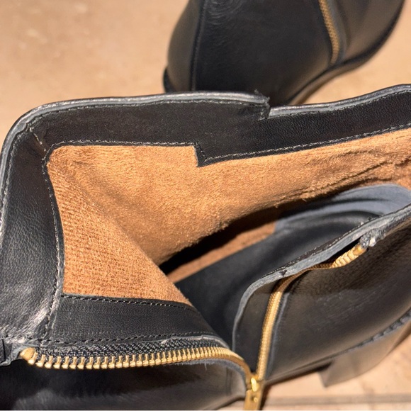 Seychelles Black Leather Womens Zipper Ankle Boots NWOT Size 10 - Picture 12 of 12